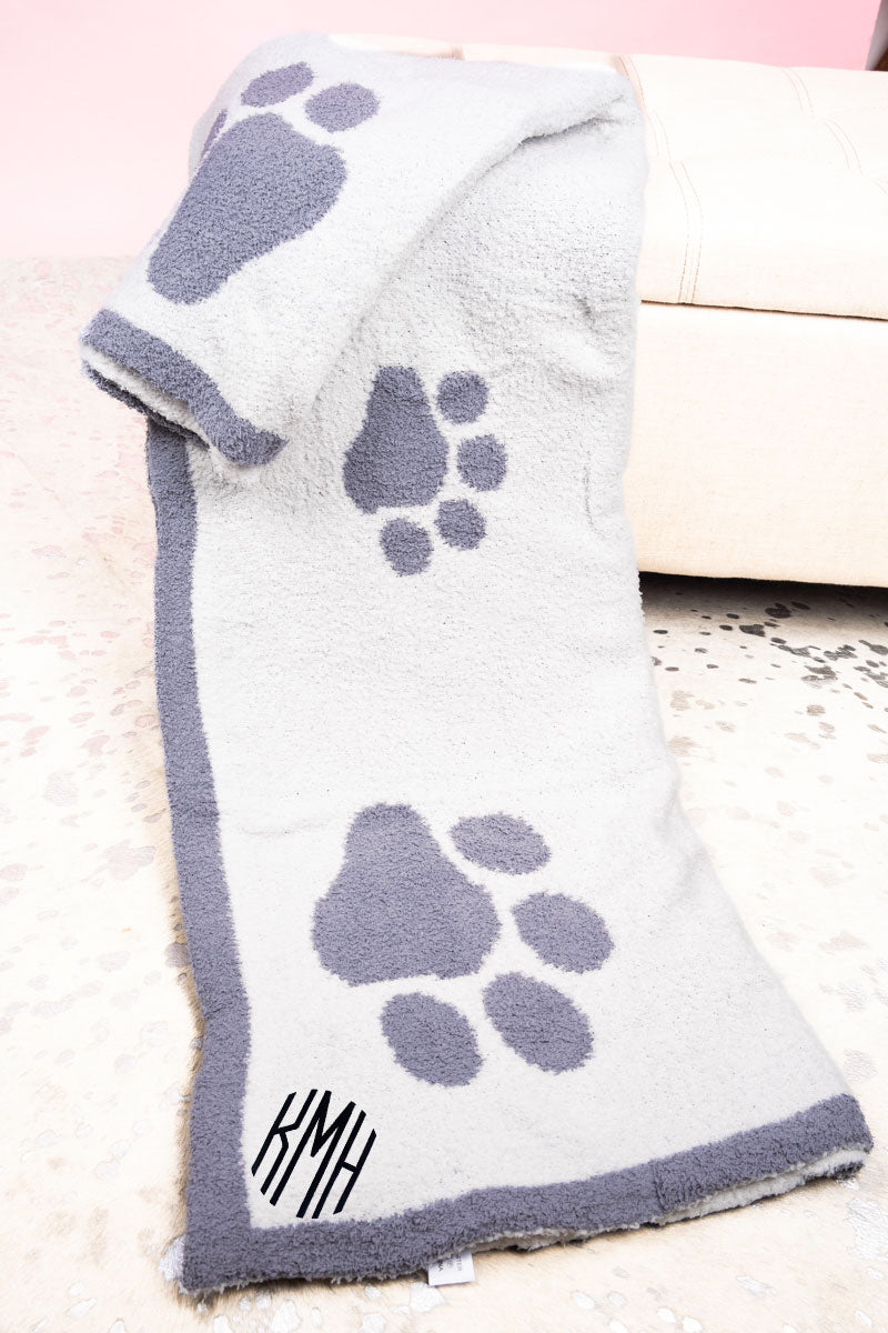 20% OFF! Cozy Cuddles Evie Paw Print Blanket - Wholesale Accessory Market