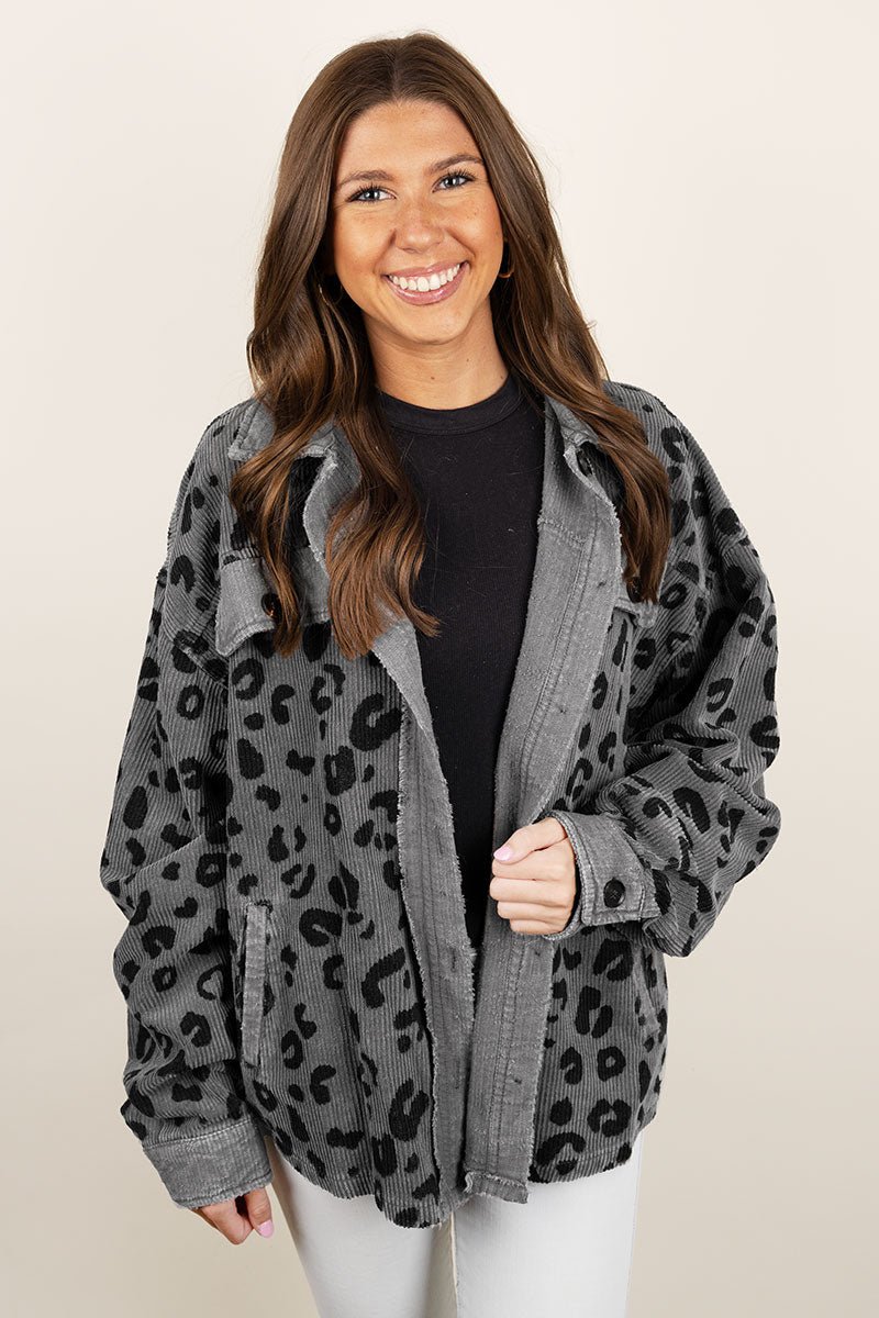 In the Wilderness Brown Leopard Print Oversized Scarf