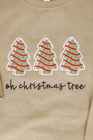 Embroidered Oh Christmas Tree Cakes Unisex NuBlend Crew Sweatshirt - Wholesale Accessory Market