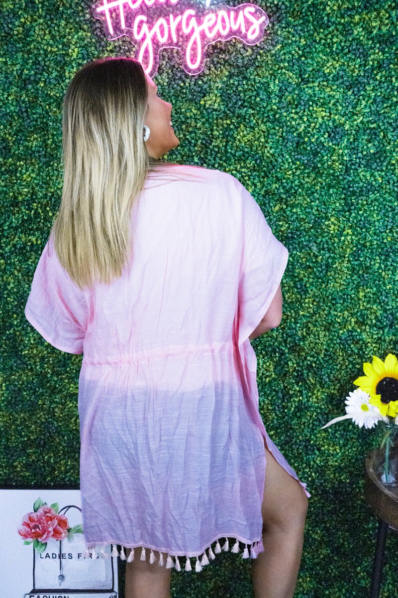 The Secret's Out Kimono, Pink - Wholesale Accessory Market