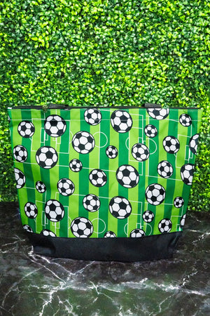 NGIL Here For The Goals with Black Trim Tote Bag - Wholesale Accessory Market