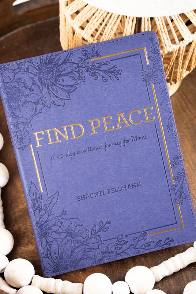 Find Peace Purple LuxLeather Devotional - Wholesale Accessory Market