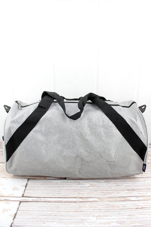 NGIL Silver Glitz & Glam Barrel Duffle Bag 18" - Wholesale Accessory Market