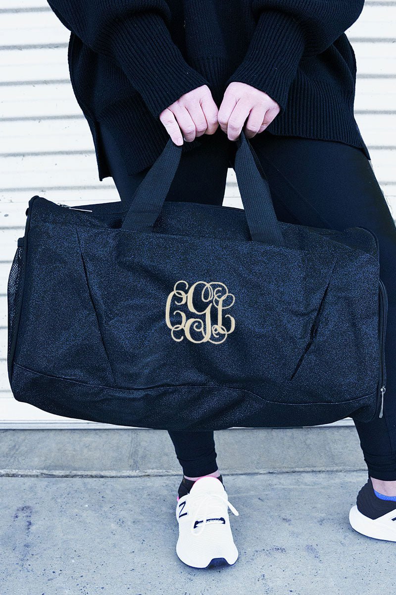 Monogram Duffle Mens Bag (Black)