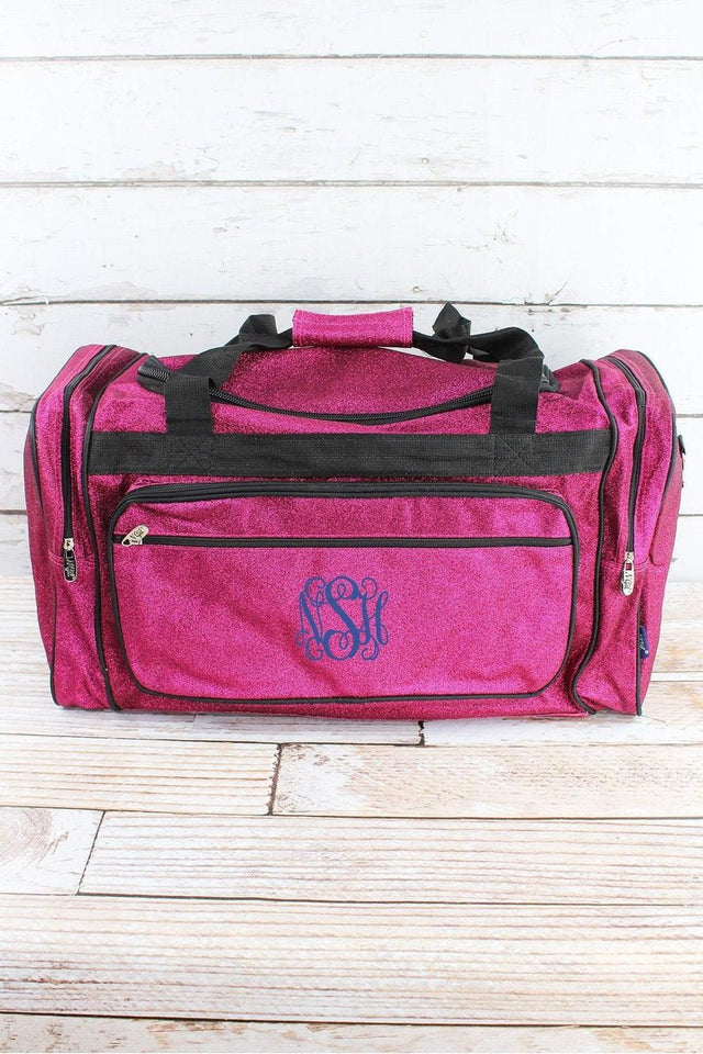 NGIL Hot Pink Glitz & Glam Duffle Bag 23" - Wholesale Accessory Market