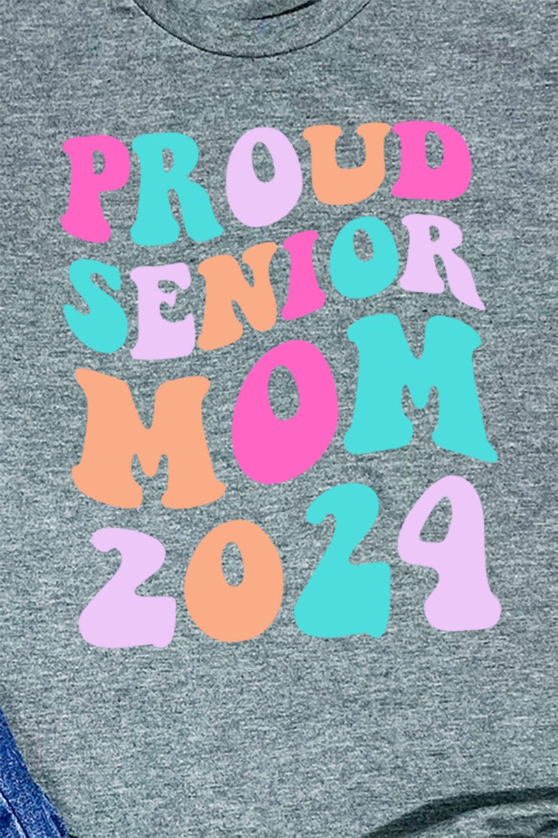 Proud Senior Mom 2024 Unisex Poly-Rich Blend Tee - Wholesale Accessory Market