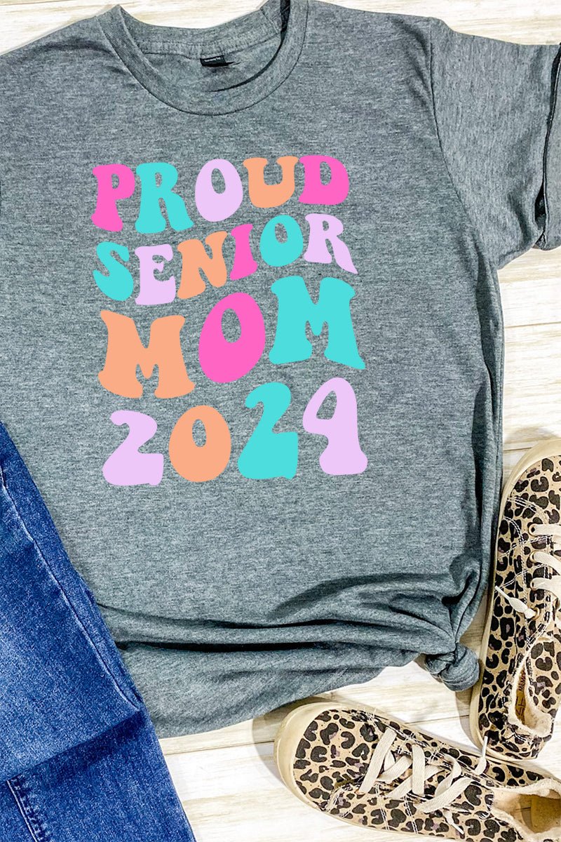 Proud Senior Mom 2024 Unisex Poly-Rich Blend Tee - Wholesale Accessory Market