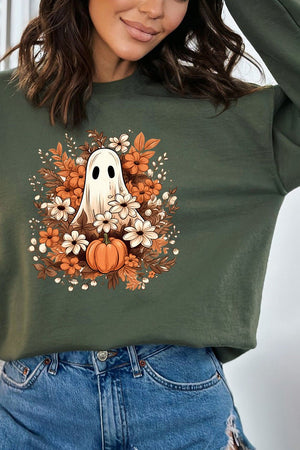 Boho Autumn Boo Heavy-weight Crew Sweatshirt - Wholesale Accessory Market