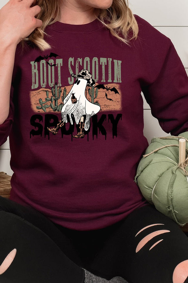 Boot Scootin Spooky Heavy-weight Crew Sweatshirt - Wholesale Accessory Market