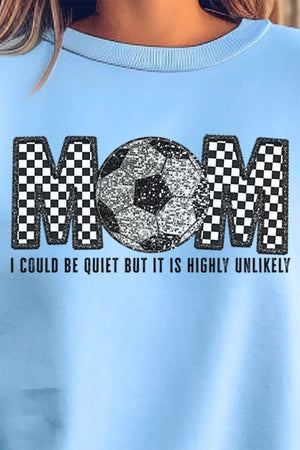 Checkered Soccer Mom Heavy-weight Crew Sweatshirt - Wholesale Accessory Market