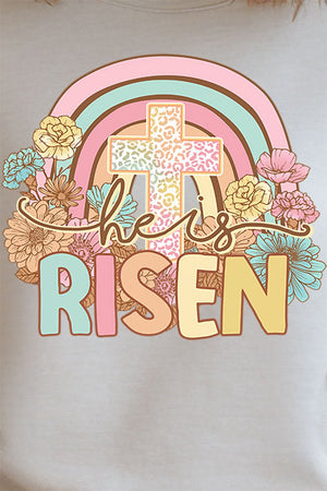 Cheetah Cross He Is Risen Heavy-weight Crew Sweatshirt - Wholesale Accessory Market