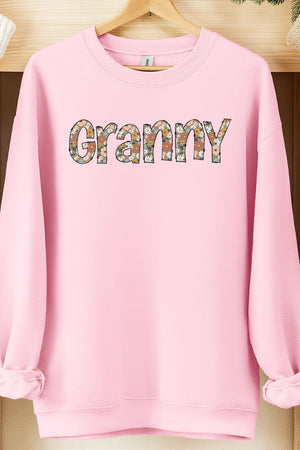 Floral Boho Granny Heavy-weight Crew Sweatshirt - Wholesale Accessory Market