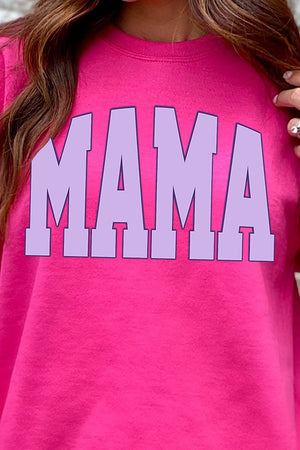 Lavender Arched Mama Heavy-weight Crew Sweatshirt - Wholesale Accessory Market