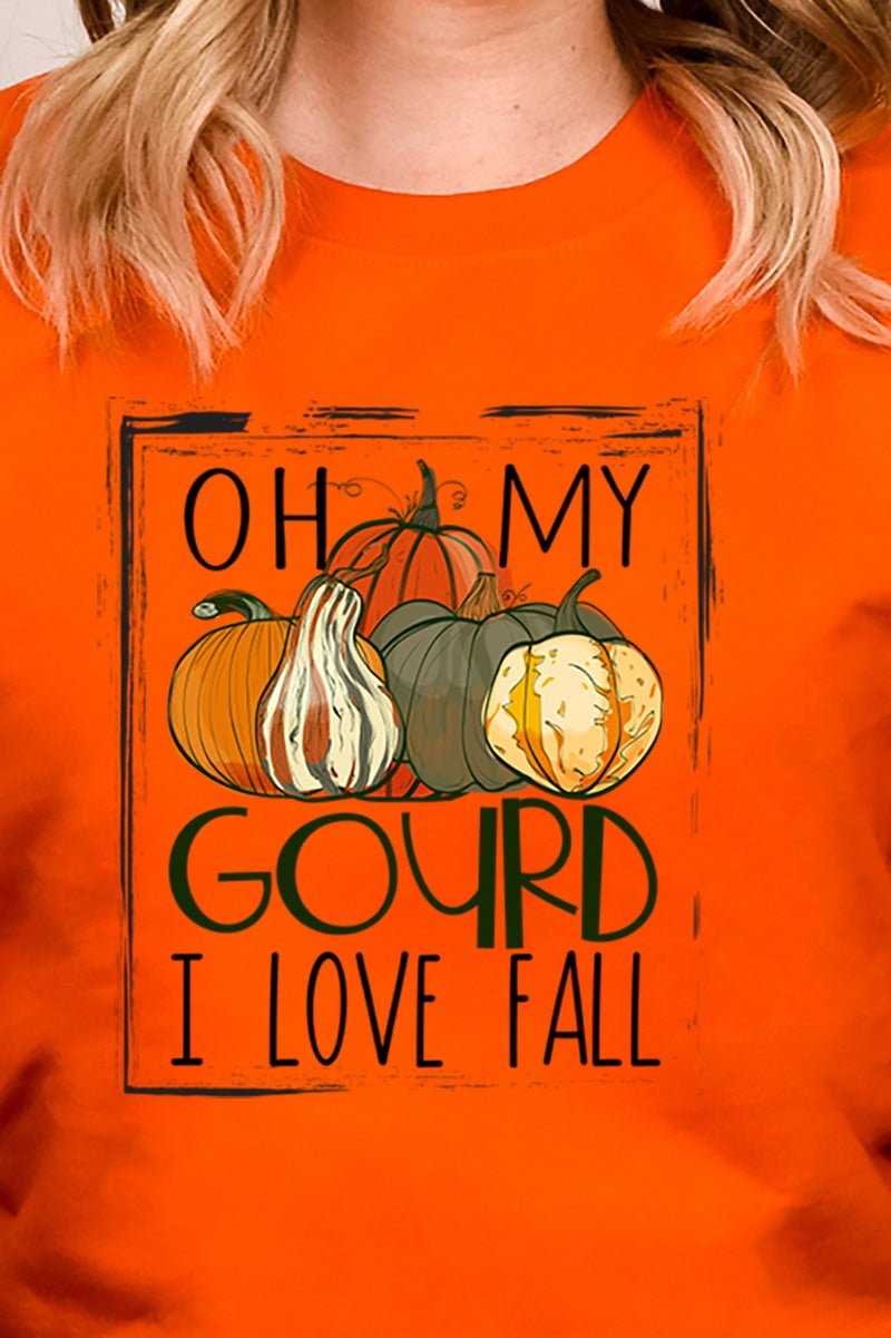 Oh My Gourd I Love Fall Heavy-weight Crew Sweatshirt - Wholesale Accessory Market