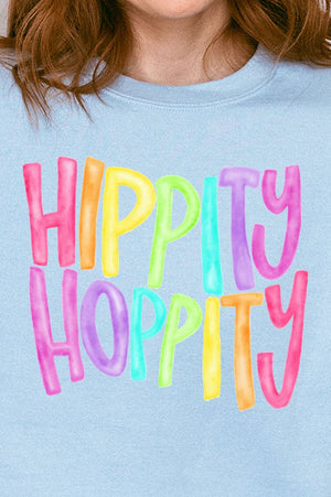 Watercolor Hippity Hoppity Heavy-weight Crew Sweatshirt - Wholesale Accessory Market