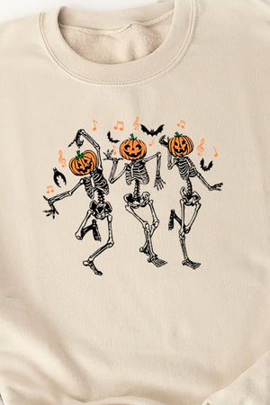 Dancing Pumpkins Heavy-weight Crew Sweatshirt - Wholesale Accessory Market