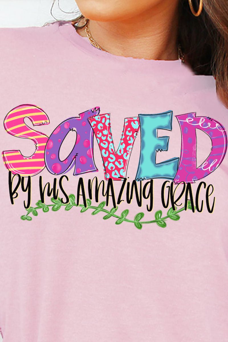 Saved By His Amazing Grace Unisex Blend Tee - Wholesale Accessory Market