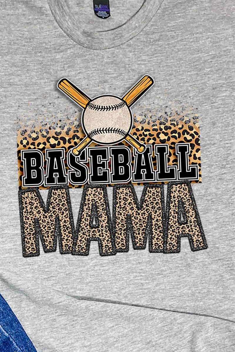 Leopard Baseball Mama Unisex Blend Tee - Wholesale Accessory Market