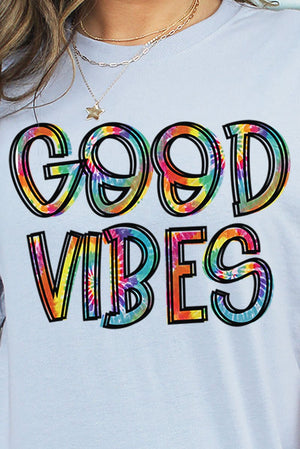 Tie Dye Good Vibes Unisex Blend Tee - Wholesale Accessory Market