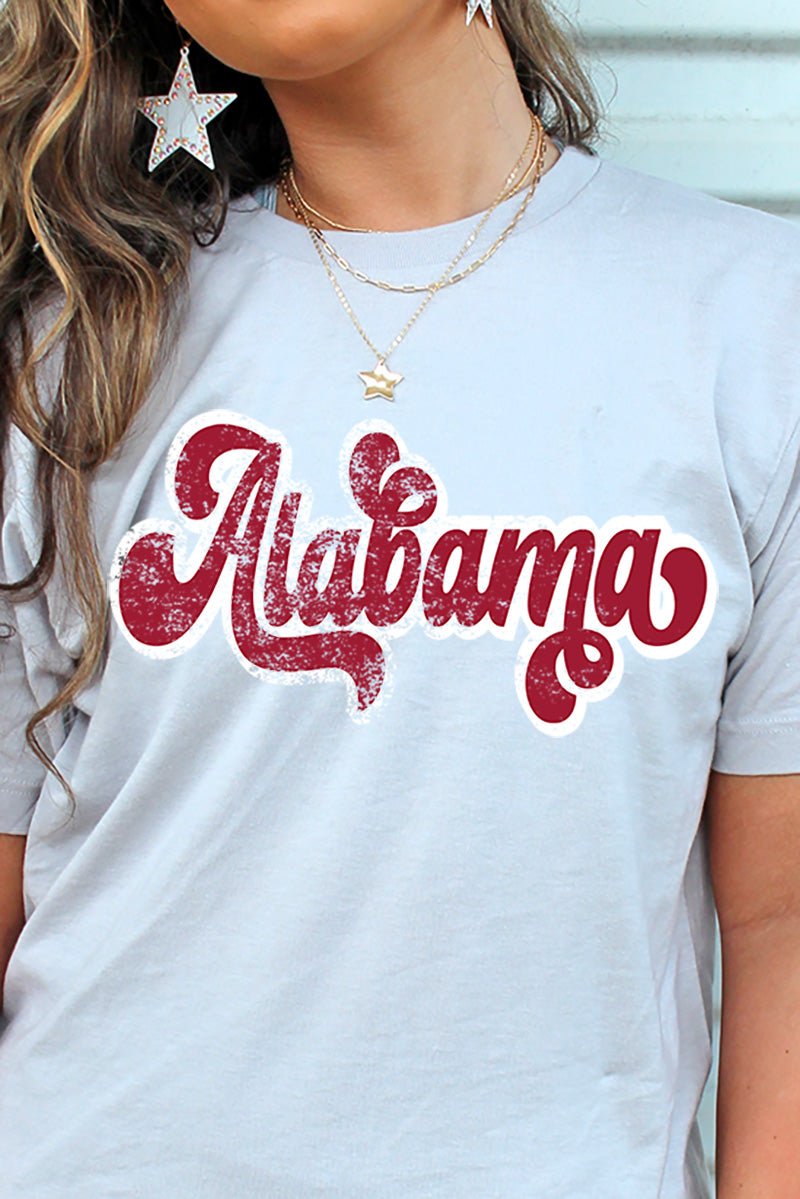 Distressed Alabama Script Unisex Blend Tee - Wholesale Accessory Market