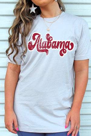 Distressed Alabama Script Unisex Blend Tee - Wholesale Accessory Market