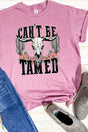 Steer Skull Can't Be Tamed Unisex Blend Tee - Wholesale Accessory Market