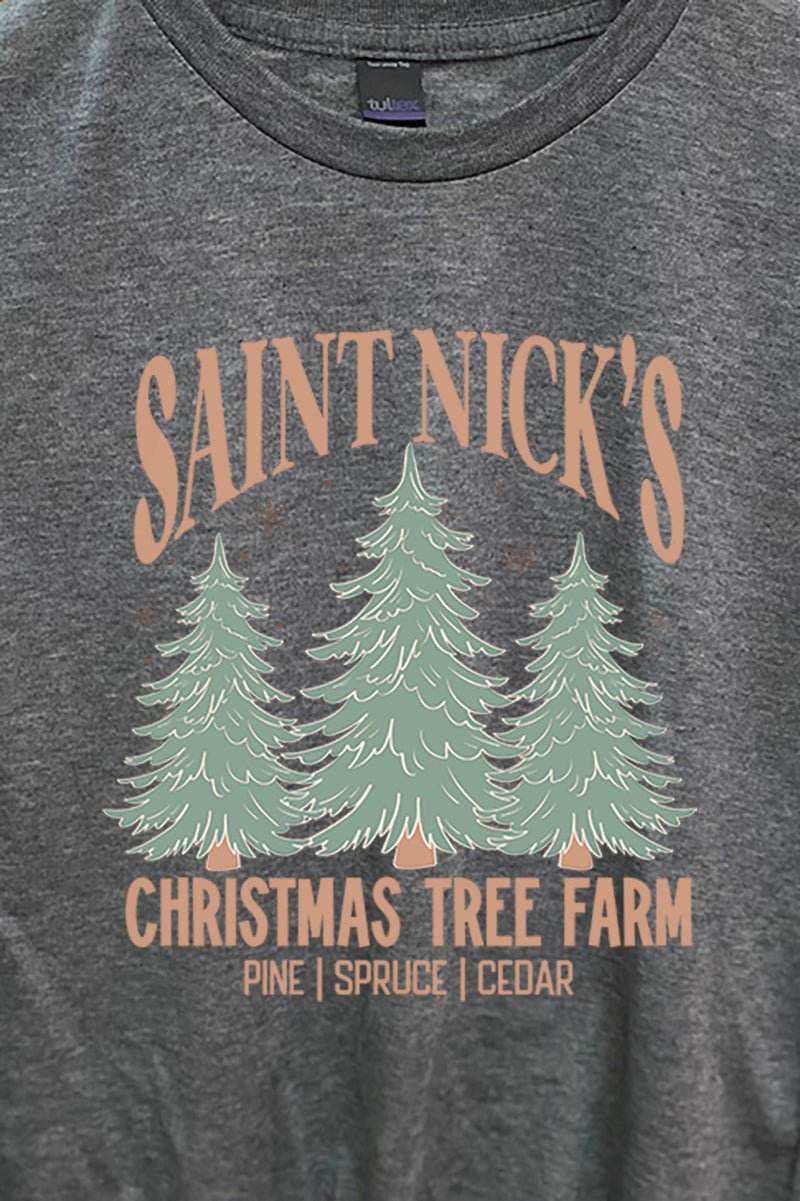 Saint Nick's Christmas Tree Farm Unisex Blend Tee - Wholesale Accessory Market