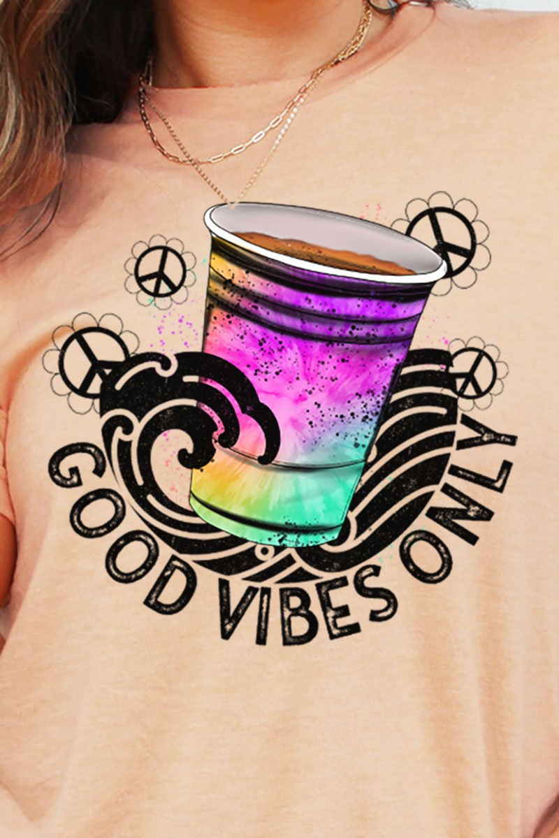 Good Vibes Only Unisex Blend Tee - Wholesale Accessory Market