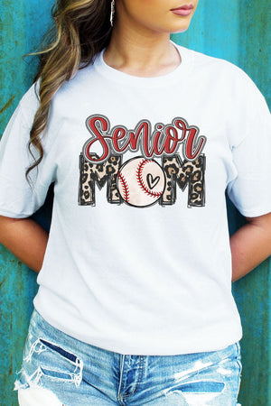 Senior Leopard Baseball Mom Unisex Blend Tee - Wholesale Accessory Market