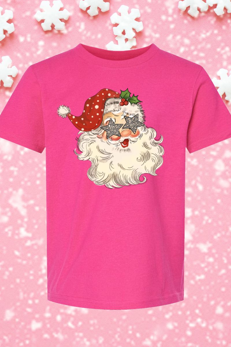 Youth Star Eyes Santa Fine Jersey Tee - Wholesale Accessory Market