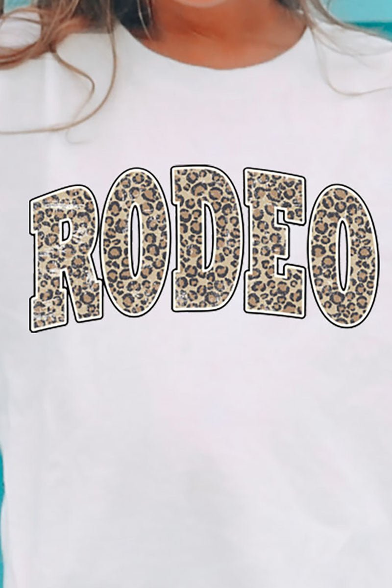 Youth Arched Rodeo Leopard Dri-Power 50/50 T-Shirt - Wholesale Accessory Market