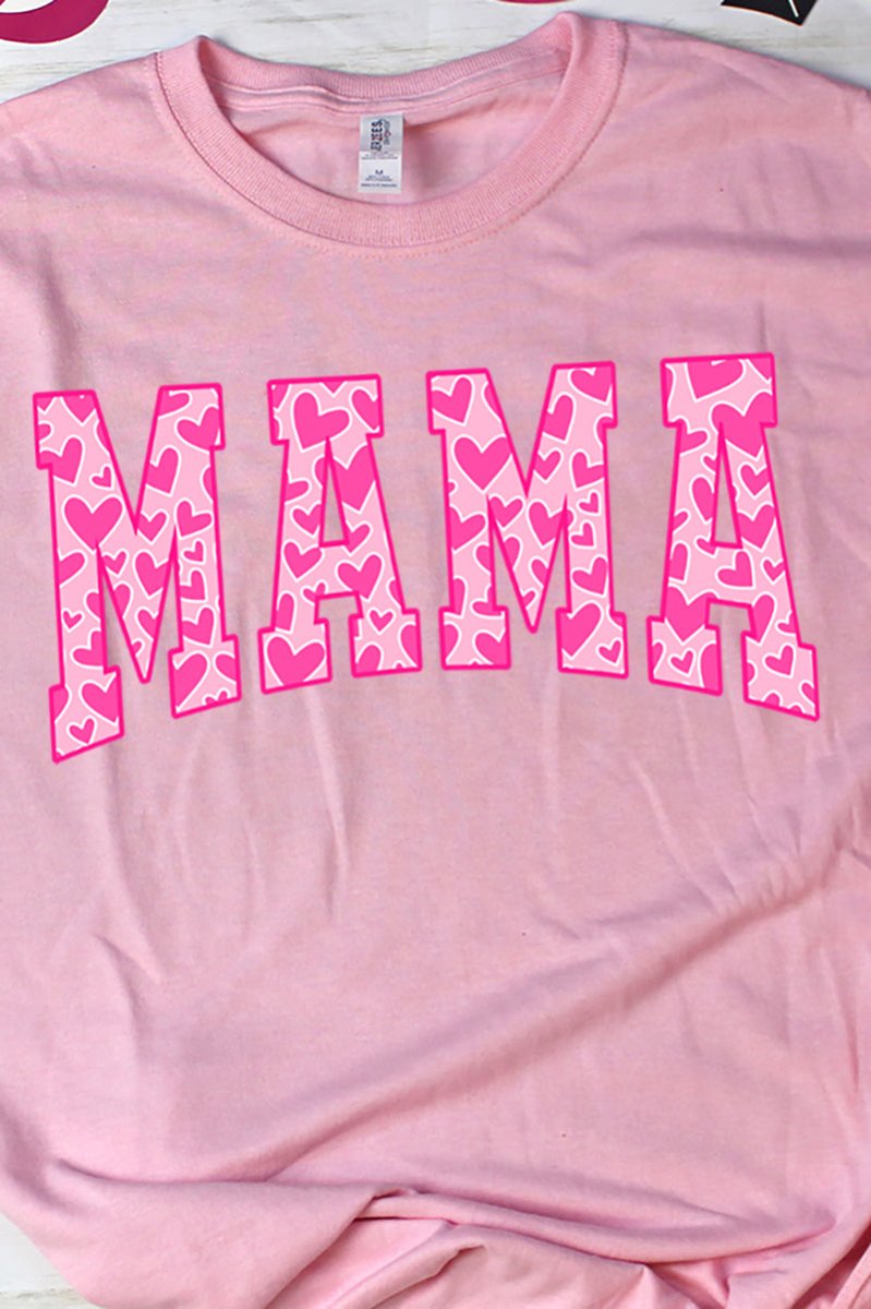 All The Hearts Mama Pink Unisex Dri-Power Long-Sleeve 50/50 Tee - Wholesale Accessory Market