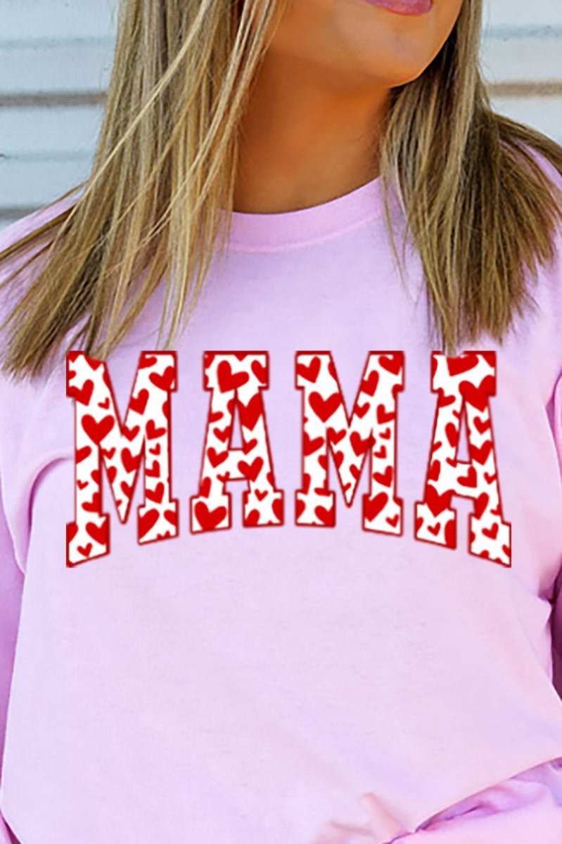 All The Hearts Mama Red Unisex Dri-Power Long-Sleeve 50/50 Tee - Wholesale Accessory Market