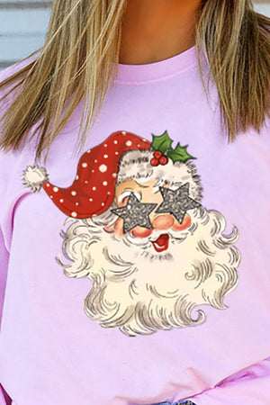 Star Eyes Santa Unisex Dri-Power Long-Sleeve 50/50 Tee - Wholesale Accessory Market