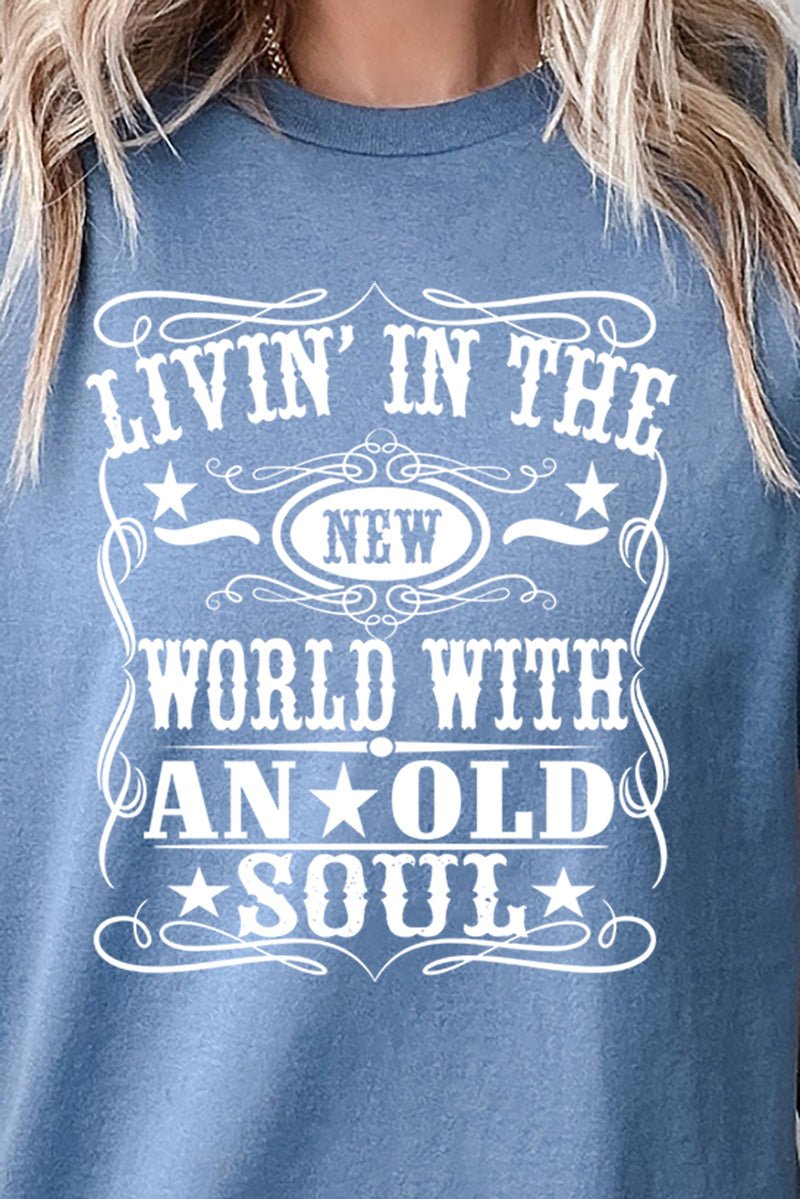 New World Old Soul Short Sleeve Relaxed Fit T-Shirt - Wholesale Accessory Market