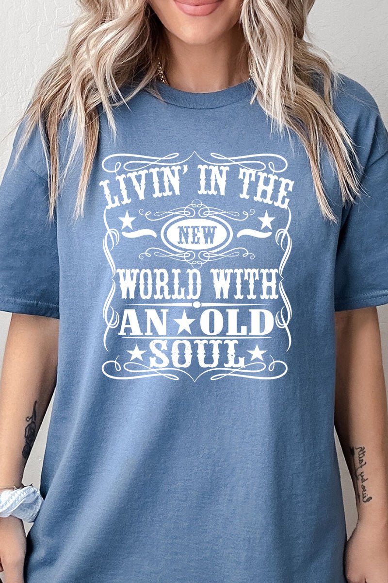 New World Old Soul Short Sleeve Relaxed Fit T-Shirt - Wholesale Accessory Market