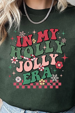 Holly Jolly Era Short Sleeve Relaxed Fit T-Shirt - Wholesale Accessory Market