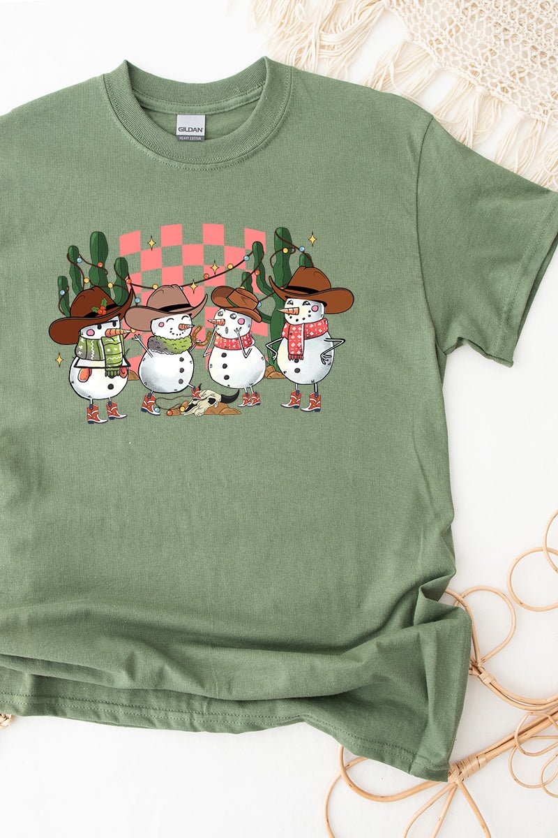 Snow Country Western Christmas Short Sleeve Relaxed Fit T-Shirt - Wholesale Accessory Market