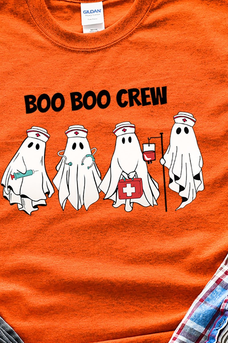 Boo Boo Crew Nurse Short Sleeve Relaxed Fit T-Shirt - Wholesale Accessory Market