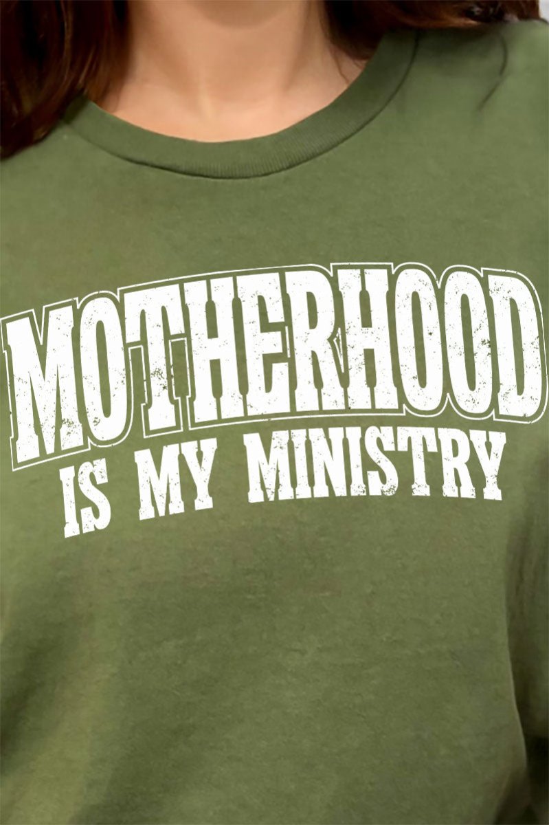 Motherhood Is My Ministry Short Sleeve Relaxed Fit T-Shirt - Wholesale Accessory Market