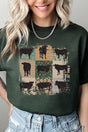 Patchwork Cows Short Sleeve Relaxed Fit T-Shirt - Wholesale Accessory Market