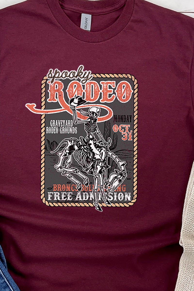 Rodeo Spooky Short Sleeve Relaxed Fit T-Shirt - Wholesale Accessory Market