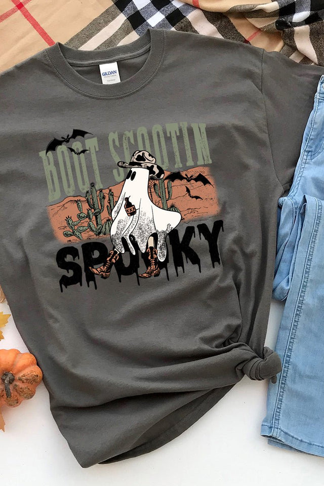 Boot Scootin Spooky Short Sleeve Relaxed Fit T-Shirt - Wholesale Accessory Market