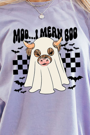 Moo I Mean Boo Short Sleeve Relaxed Fit T-Shirt - Wholesale Accessory Market