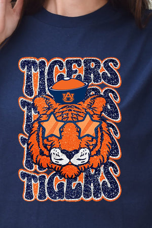 Auburn Stacked Tigers Short Sleeve Relaxed Fit T-Shirt - Wholesale Accessory Market