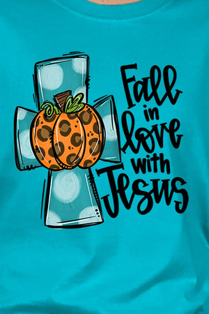 Fall In Love With Jesus Short Sleeve Relaxed Fit T-Shirt - Wholesale Accessory Market