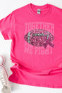 Football Together We Fight Pink Ribbon Short Sleeve Relaxed Fit T-Shirt - Wholesale Accessory Market