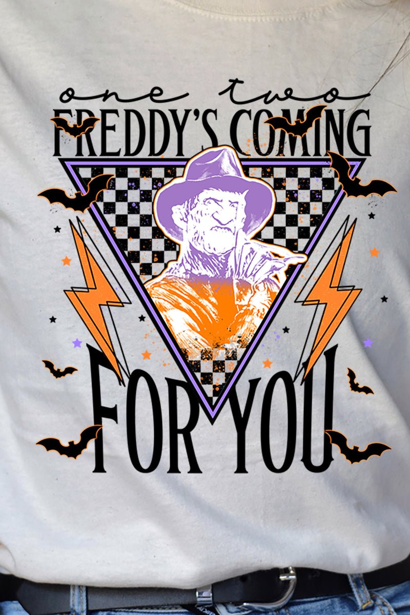 Halloween Vibez Freddy Short Sleeve Relaxed Fit T-Shirt - Wholesale Accessory Market