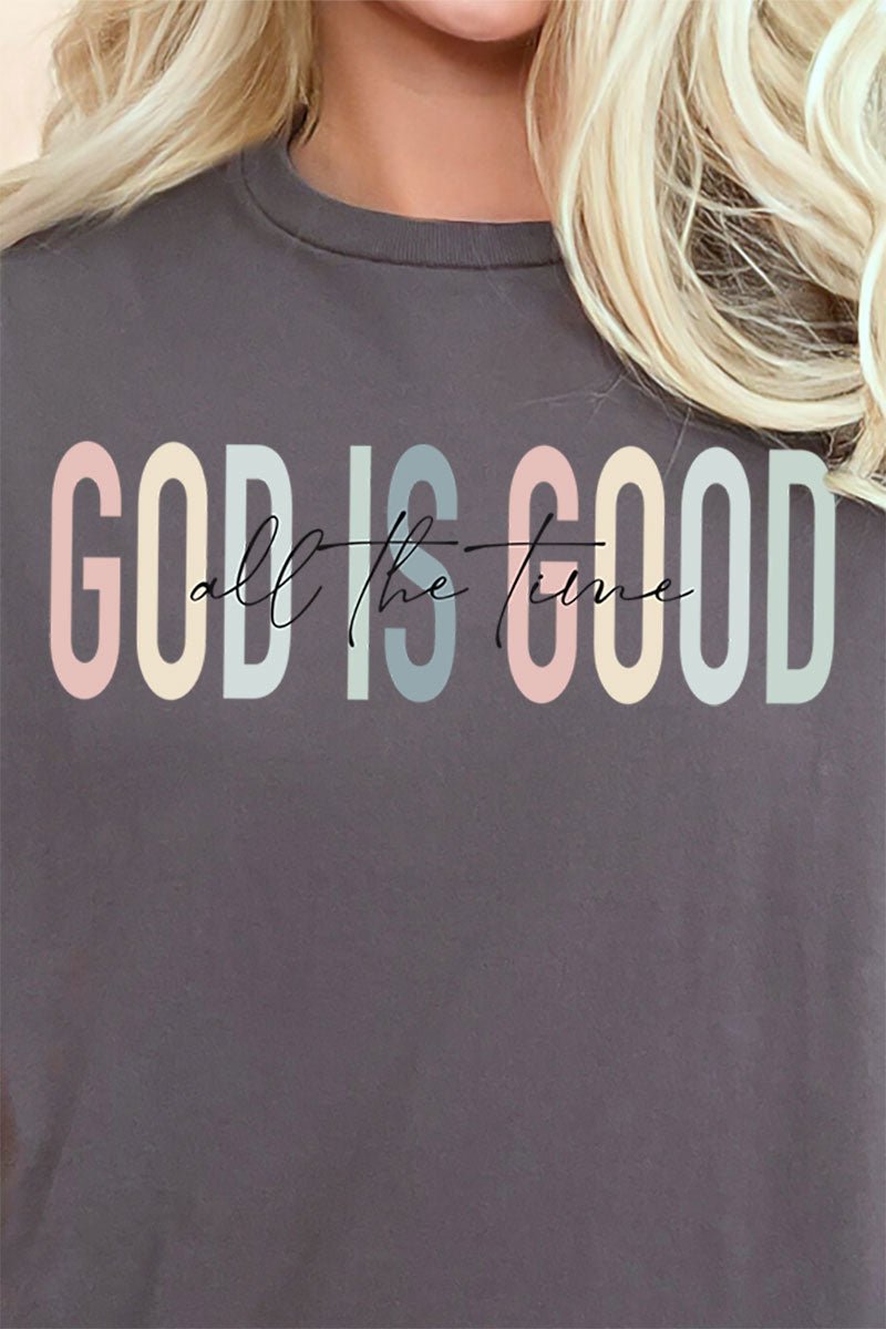 Pastel God Is Good All The Time Short Sleeve Relaxed Fit T-Shirt - Wholesale Accessory Market