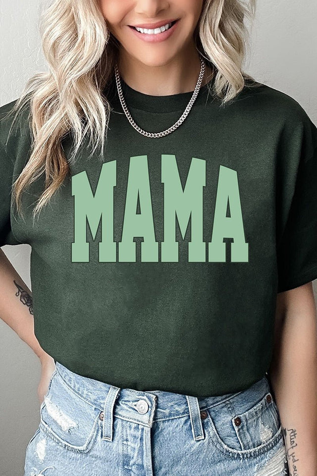 Sage Arched Mama Short Sleeve Relaxed Fit T-Shirt - Wholesale Accessory Market